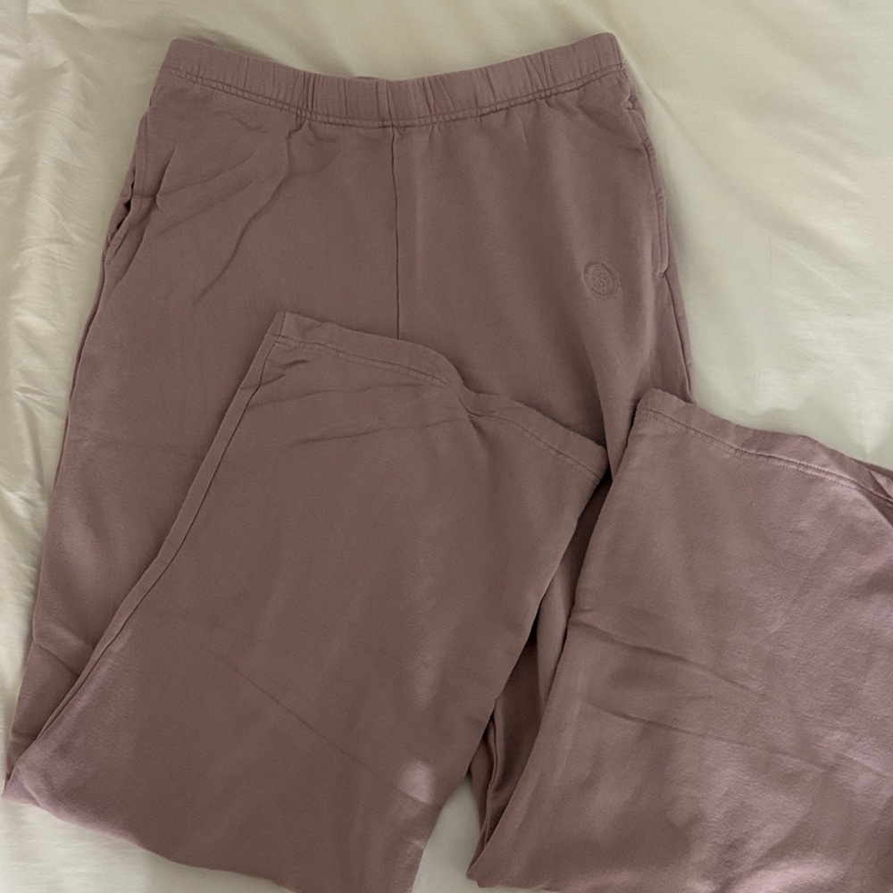 PINK Victoria's Secret Mauve Flare Pants